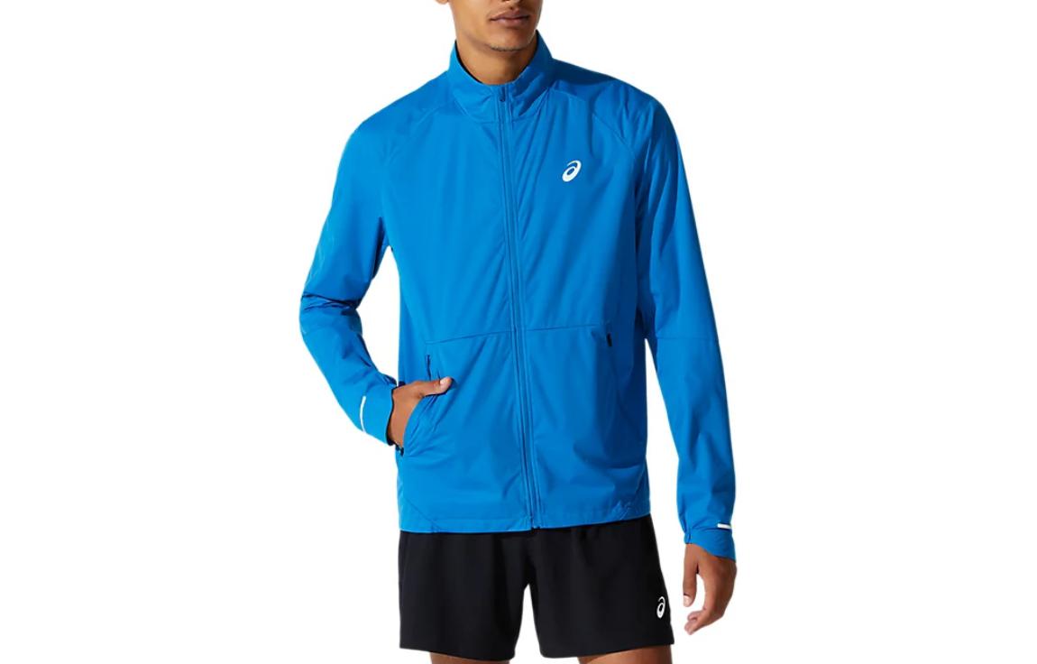 ASICS Ventilate Logo Stand Collar Long Sleeve Jacket Blue () 2011A785-403