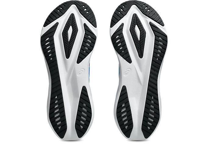 Sizing ASICS Versablast 4 Kasut Lari Biru Aegean/Putih 1011B984-403