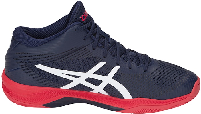 Asics Volley Elite Ff Mt 減震防滑運動跑步鞋 藍紅 Order Asics Volley Elite Ff Mt 減震防滑運動跑步鞋 藍紅