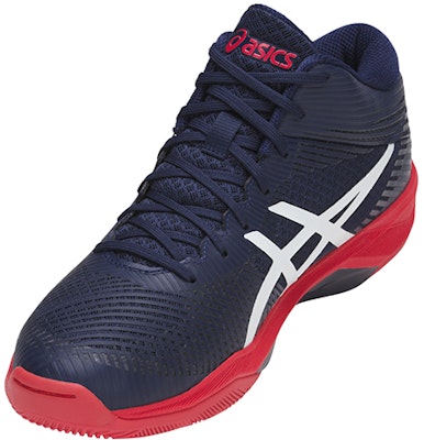 Asics Volley Elite Ff Mt 減震防滑運動跑步鞋 藍紅 Lookbook Asics Volley Elite Ff Mt 減震防滑運動跑步鞋 藍紅