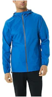 ASICS Waterproof Hooded Zip Jacket Blue - Loose Fit Long Sleeve Outerwear 2031C313-423 ASICS Waterproof Hooded Zip Jacket Blue - Loose Fit Long Sleeve Outerwear 2031C313-423