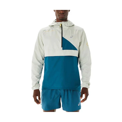 ASICS White Colorblock Zip-Up Hoodie Jacket 2011c382407