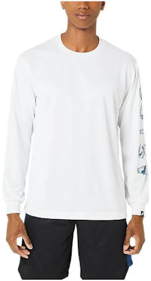 ASICS White Crewneck Pullover Sweatshirt with Letter Print 2063A329-100 Buy ASICS White Crewneck Pullover Sweatshirt with Letter Print 2063A329-100