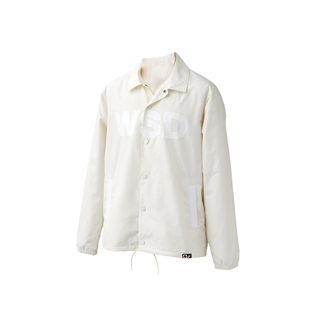 ASICS White Letter Print Casual Collared Long-Sleeve Jacket XA601X-02