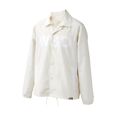 ASICS White Letter Print Casual Collared Long-Sleeve Jacket XA601X-02