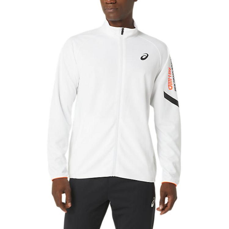 ASICS White Lightweight Breathable Quick-Dry Long Sleeve Jacket 2031E260-100