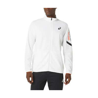 ASICS White Lightweight Breathable Quick-Dry Long Sleeve Jacket 2031E260-100