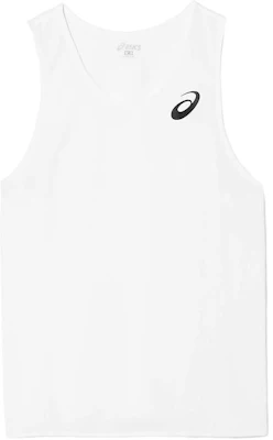 ASICS White Sleeveless Running Tank Top with Logo Print XT1038-01 Buy ASICS White Sleeveless Running Tank Top with Logo Print XT1038-01