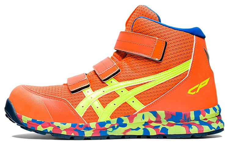 ASICS Unisex Winjob CP203 Sneakers (3E Wide ) Orange/Yellow 1273A052-801