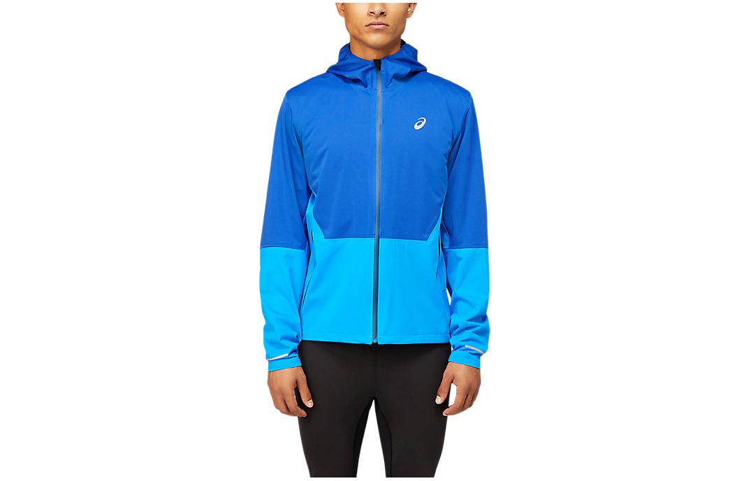 ASICS Winter Acceleration Colorblock Hoodie Zip Jacket Blue 2011B195-402