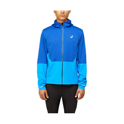 ASICS Winter Acceleration Colorblock Hoodie Zip Jacket Blue 2011B195-402