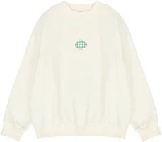 ASICS x 8ON8 Crewneck Sweatshirt Unisex Off-White Printed Oversized Fit 2203A123-200 ASICS x 8ON8 Crewneck Sweatshirt Unisex Off-White Printed Oversized Fit 2203A123-200