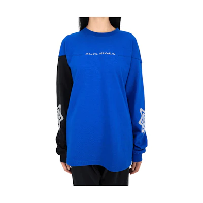 ASICS KIKO KOSTADINOV BIXANCE FW23 Oversized Colorblock Sweatshirt Blue Unisex AKK-BLS-03