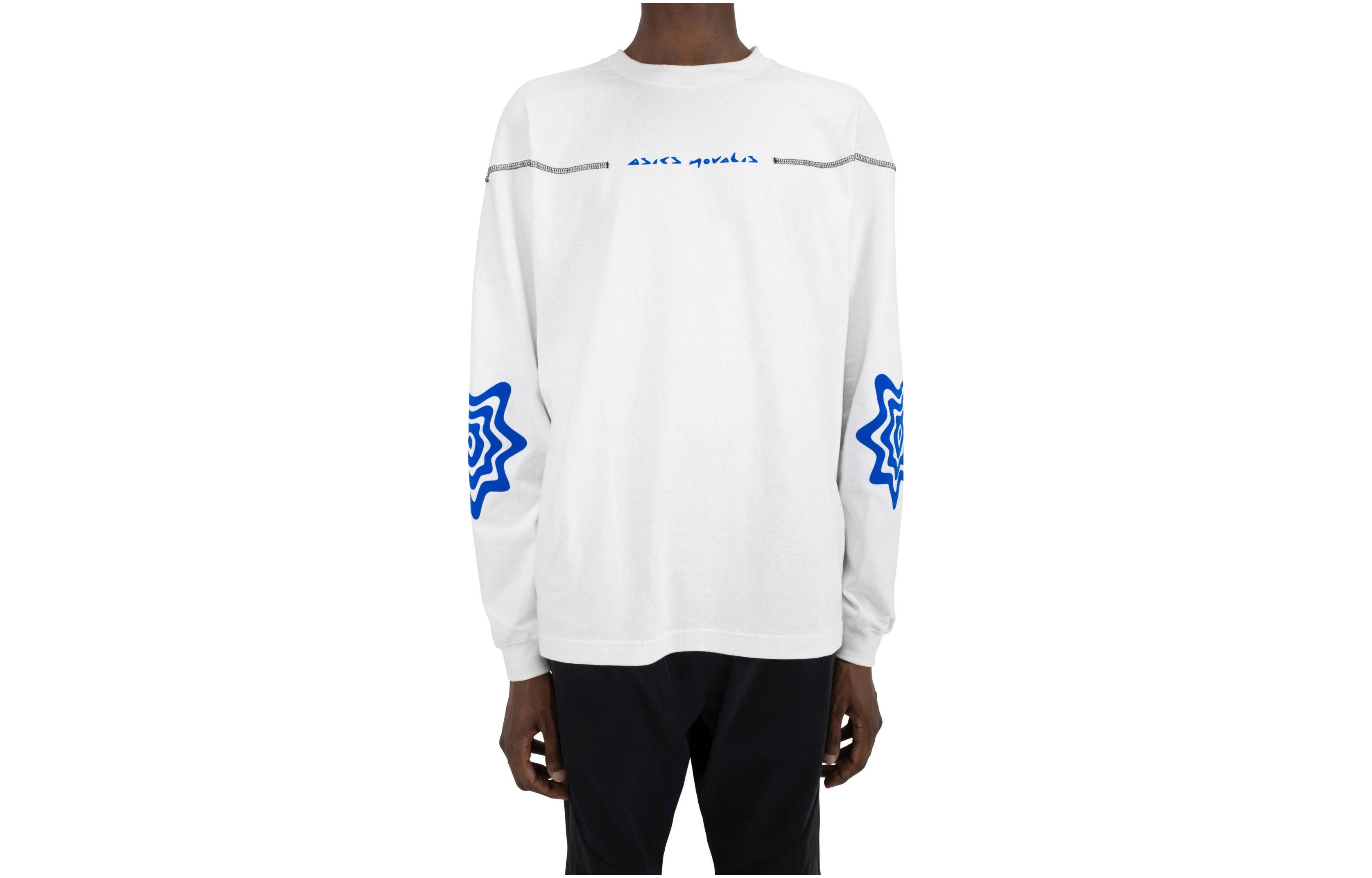 ASICS x KIKO KOSTADINOV FW23 White Embroidered Oversized Sweatshirt Unisex AKK-BLS-01