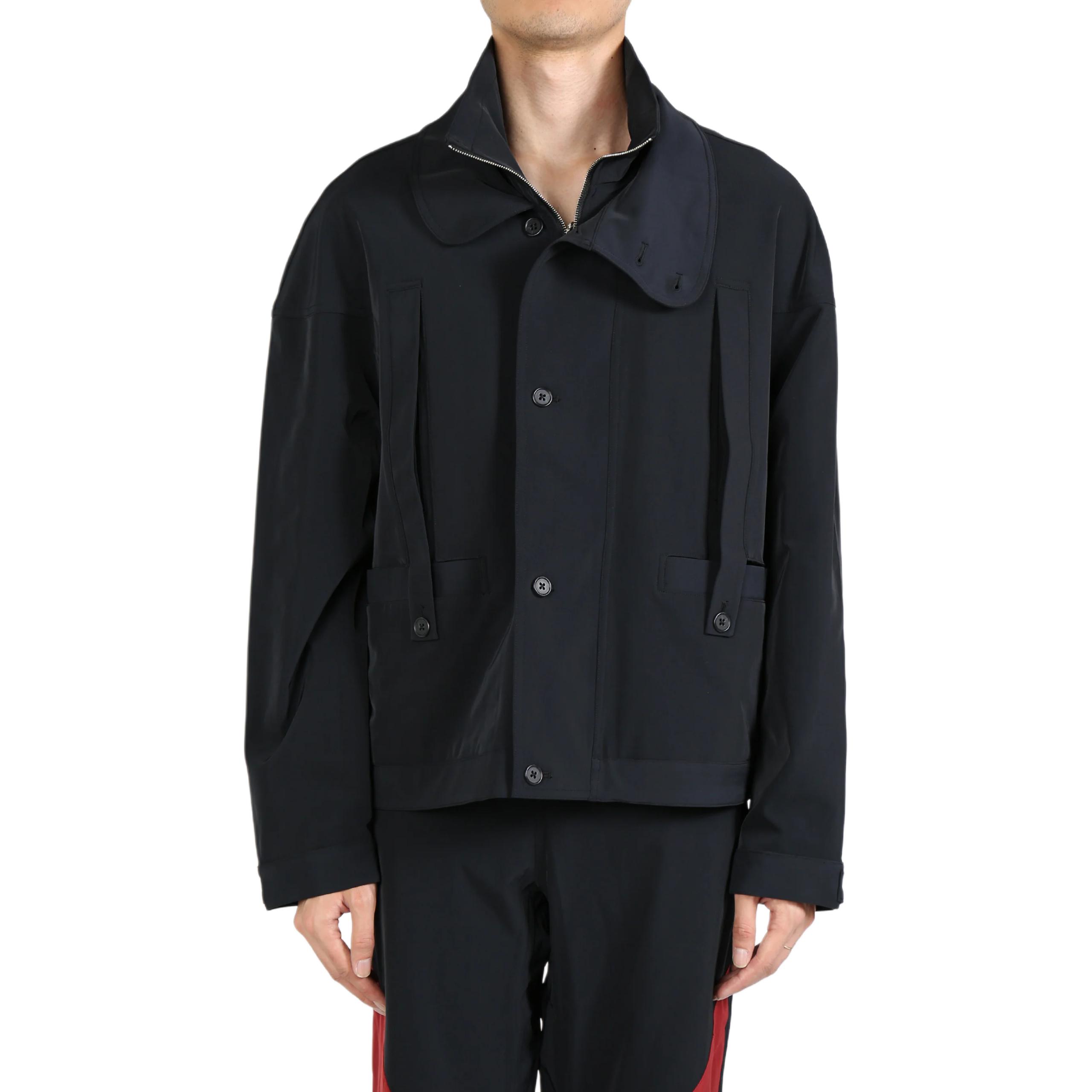 ASICS Kiko Kostadinov Solid Stand Collar Long-Sleeve Jacket Charcoal 2203A289-001