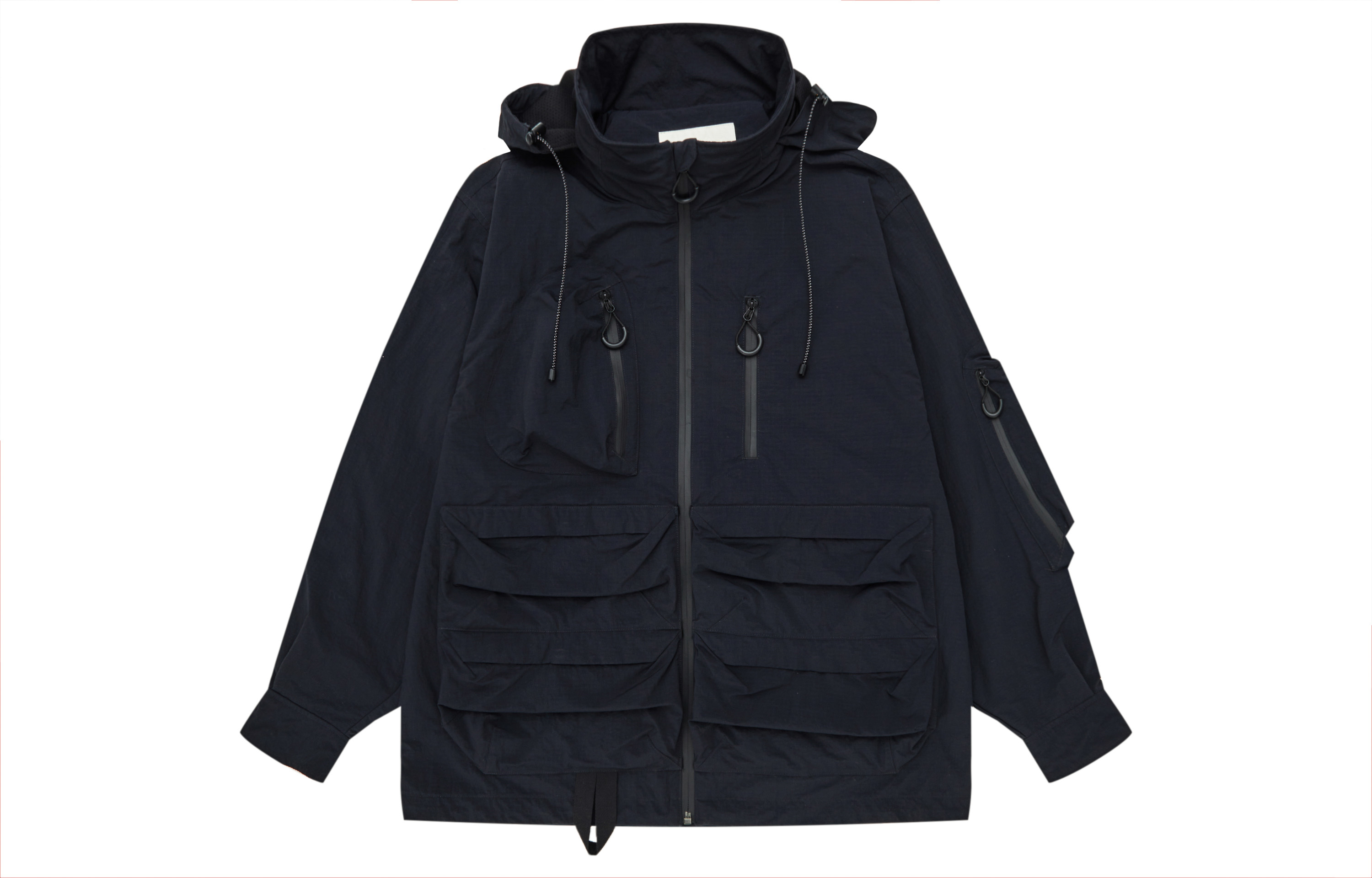 ASICS x MYGE Outdoor Utility Jacket Black Unisex Multi-Pocket Long Sleeve Coat 2203A278-001