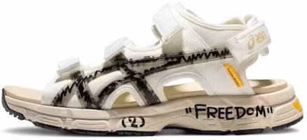 ASICS x Trouble Smile Kahana Sd2 Sandals 'White Black Beige' 1203A357-100 ASICS x Trouble Smile Kahana Sd2 Sandals 'White Black Beige' 1203A357-100