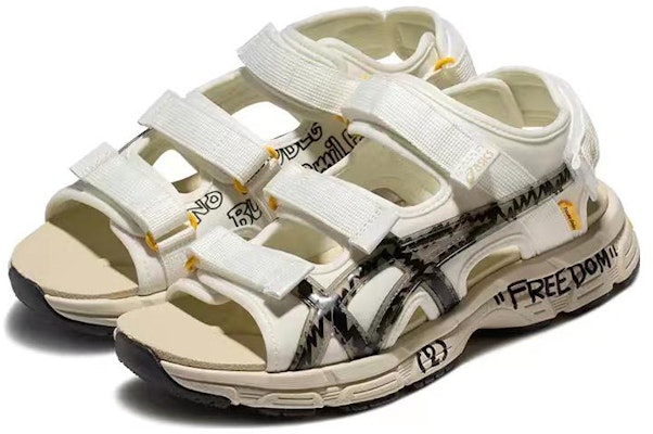 ASICS x Trouble Smile Kahana Sd2 Sandals 'White Black Beige' 1203A357-100 Order ASICS x Trouble Smile Kahana Sd2 Sandals 'White Black Beige' 1203A357-100