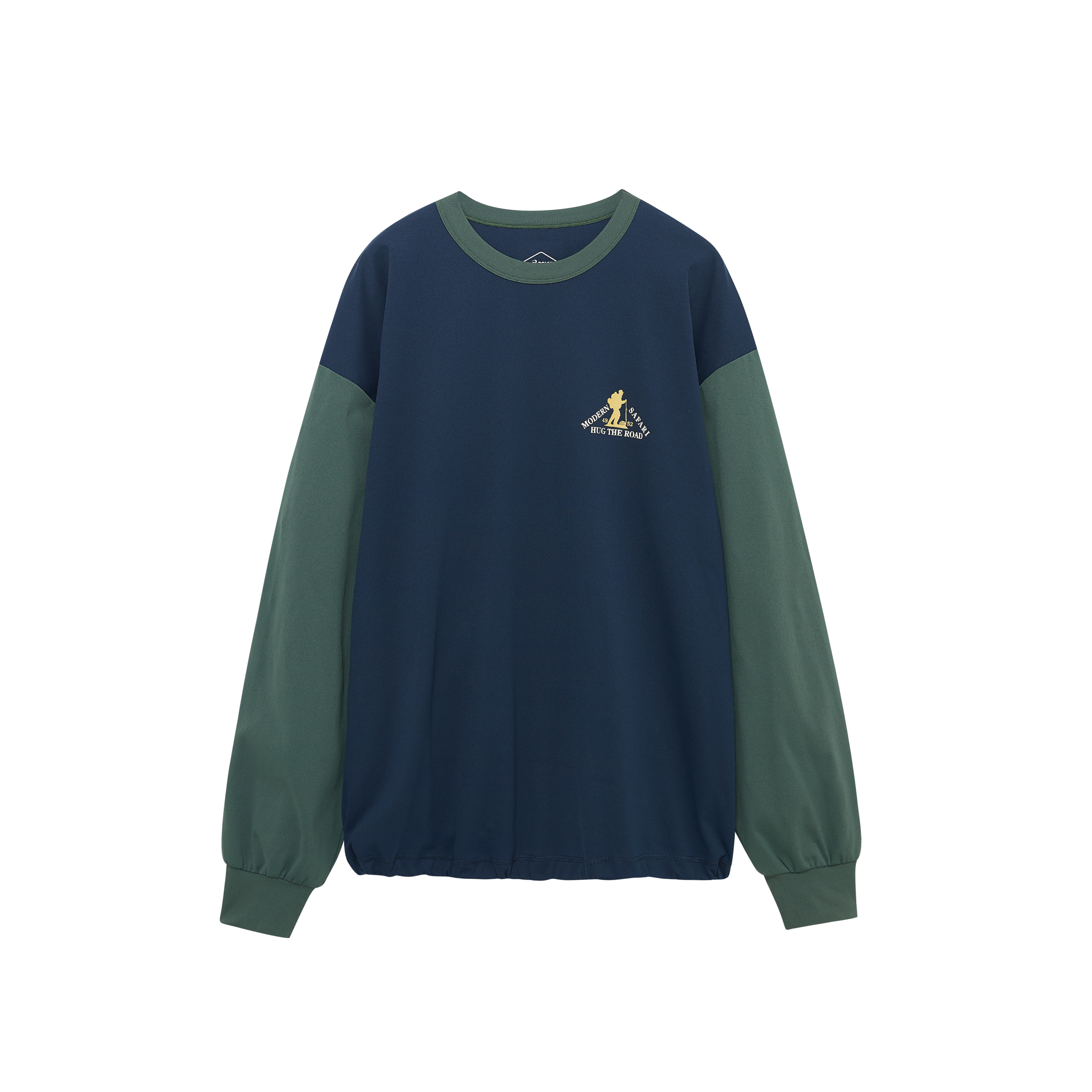 ASICS x U sage GEL-PICKAX Retro Letter Print Pullover Sweatshirt Blue-Green Unisex 2203A315-400