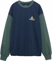 ASICS x U sage GEL-PICKAX Retro Letter Print Pullover Sweatshirt Blue-Green Unisex 2203A315-400 ASICS x U sage GEL-PICKAX Retro Letter Print Pullover Sweatshirt Blue-Green Unisex 2203A315-400