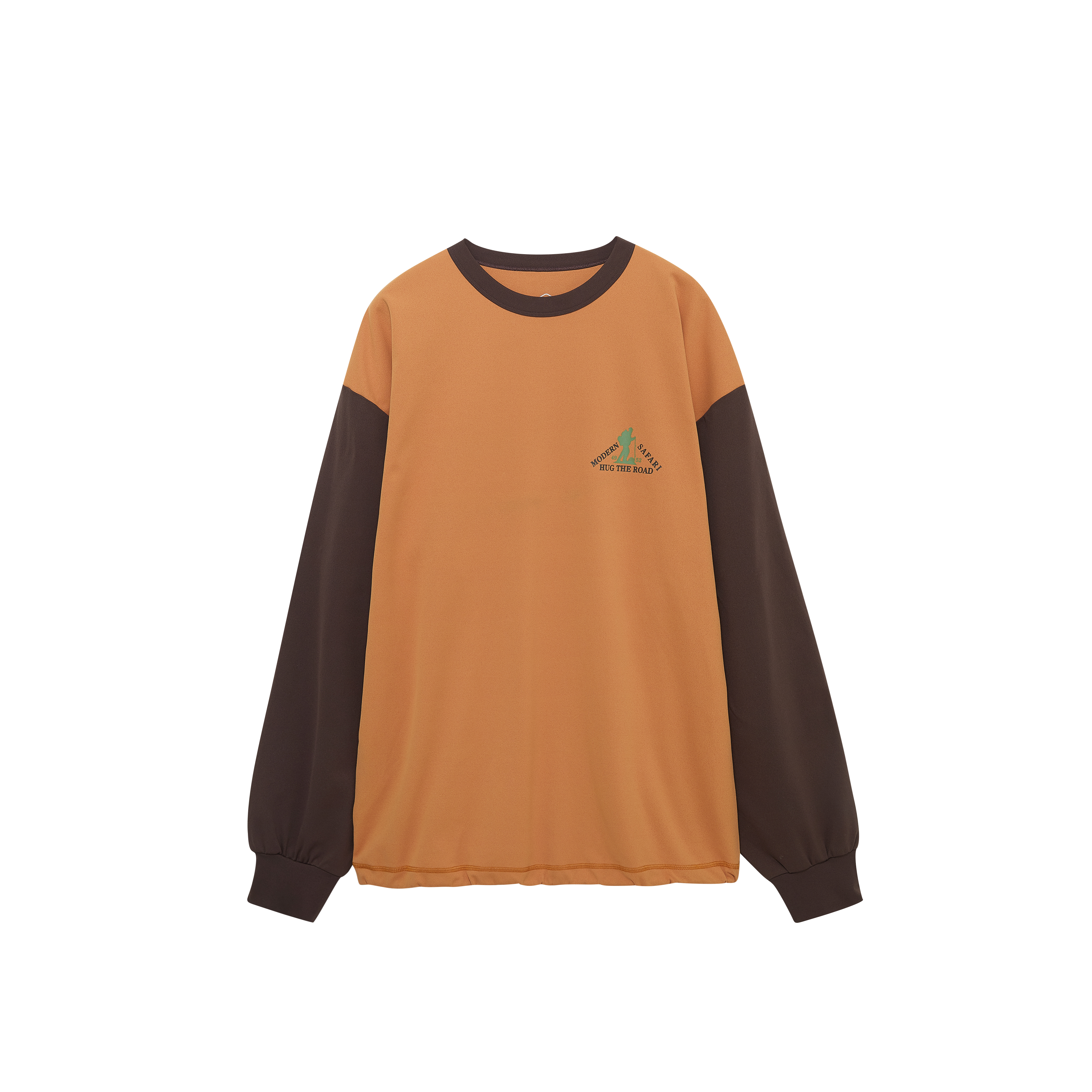 ASICS x USage GEL-PICKAX Retro Letter Print Sweatshirt Unisex Coffee Brown 2203A315-800