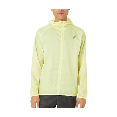 ASICS Yellow Solid Color Hooded Zip-Fit Jacket 2011C889-750