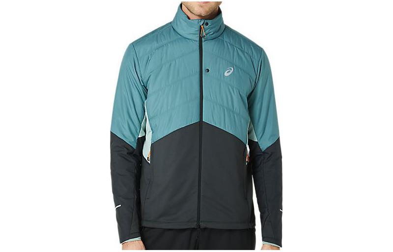 ASICS Zip-Up Colorblocked Jacket in Misty Blue 2011C883-400