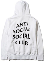 ASSC ANTI SOCIAL SOCIAL CLUB Classic Logo Pullover Hoodie White Unisex ASW306 ASSC ANTI SOCIAL SOCIAL CLUB Classic Logo Pullover Hoodie White Unisex ASW306