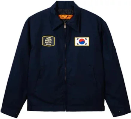 ASSC ANTI SOCIAL SOCIAL CLUB フローラルレタープリントルーズジャケット ブラック 1SS230308WRKJ-NAVY Buy ASSC ANTI SOCIAL SOCIAL CLUB フローラルレタープリントルーズジャケット ブラック 1SS230308WRKJ-NAVY