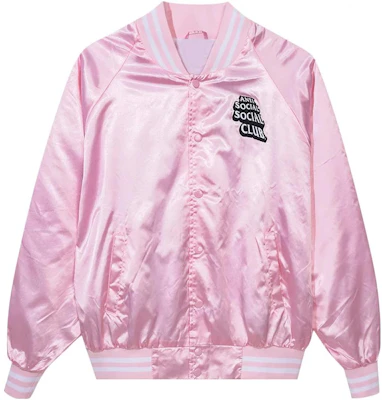 ASSC Anti Social Social Club 粉色亮面字母印花夹克 男女同款 1SS230308SJ-PINK Buy ASSC Anti Social Social Club 粉色亮面字母印花夹克 男女同款 1SS230308SJ-PINK