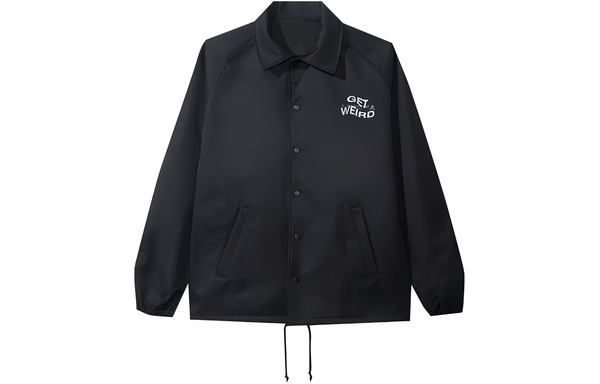 ASSC Anti Social Social Club Skull Print Button-Up Jacket Black Long Sleeve 1FW19010307MGWC-BLAC