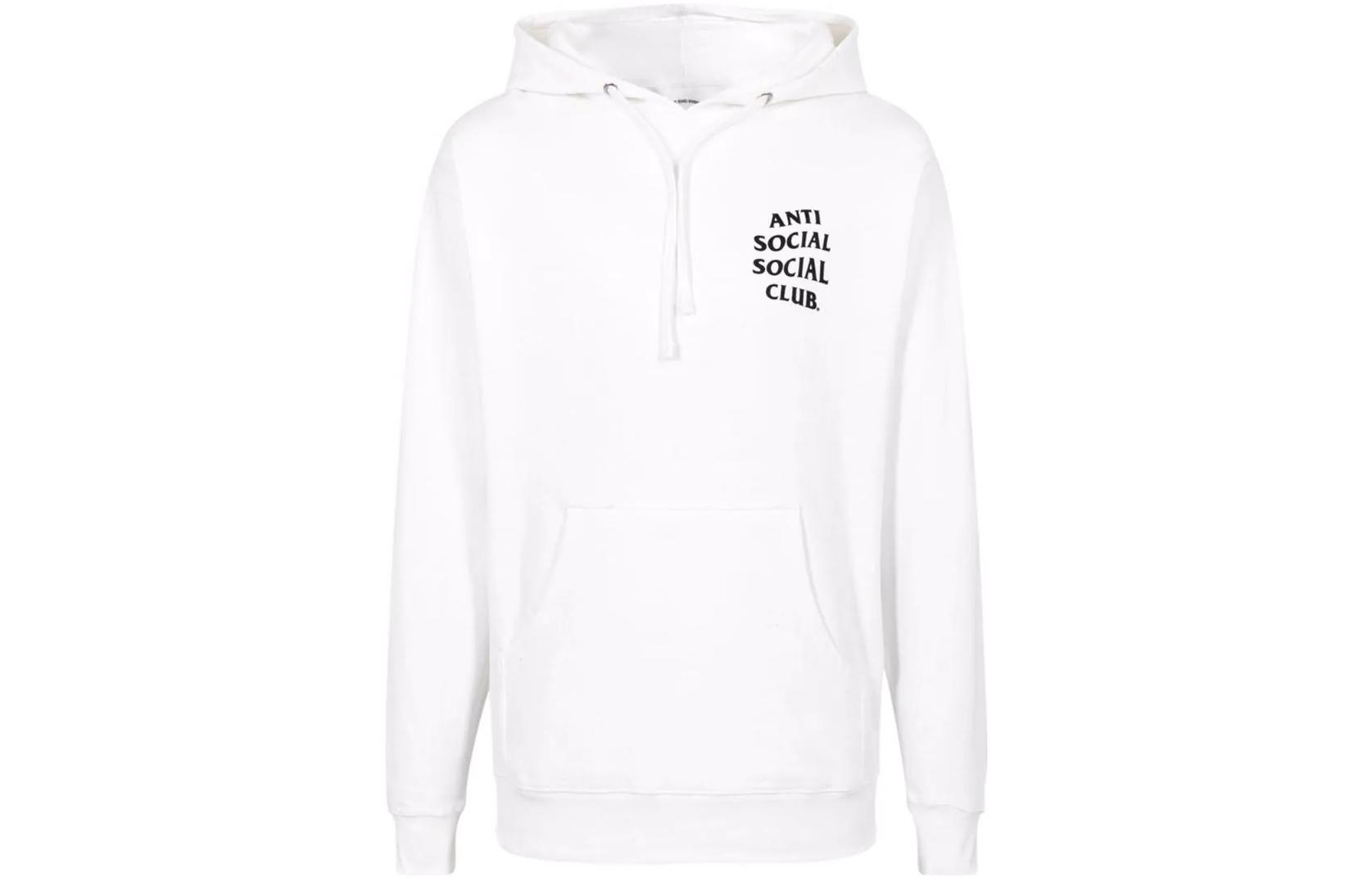 ASSC ANTI SOCIAL SOCIAL CLUB SS22 White Hoodie with Logo Print for Men AS0267WHITE