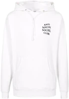 ASSC ANTI SOCIAL SOCIAL CLUB SS22 White Hoodie with Logo Print for Men AS0267WHITE ASSC ANTI SOCIAL SOCIAL CLUB SS22 White Hoodie with Logo Print for Men AS0267WHITE