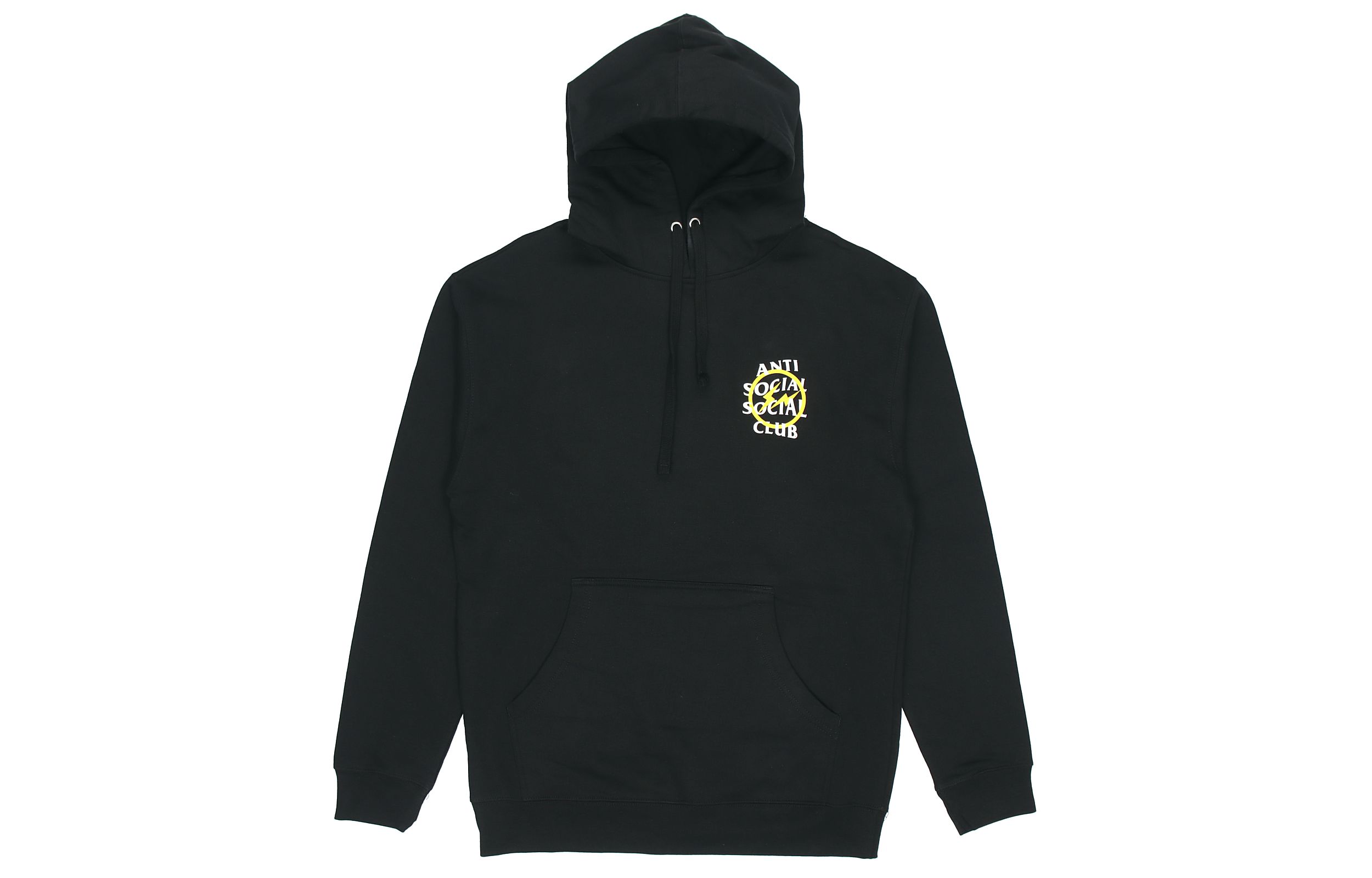 ASSC ANTI SOCIAL SOCIAL CLUB x Fragment Lightning Hoodie Black/Yellow Unisex. ASSW532