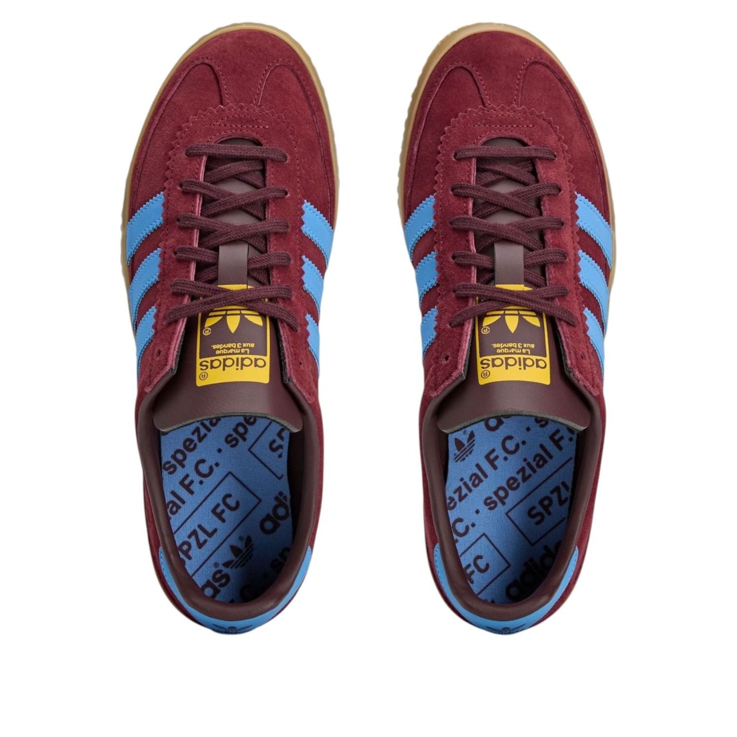 Shop 아스톤 빌라 x 아디다스 오리지널스 로엘레 스페지알 '버건디 블루' JQ9126
