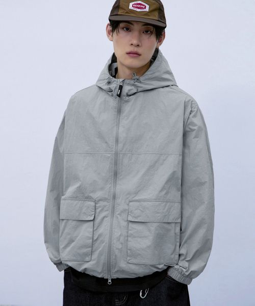 Order Ateez AERO Tech Hood Windbreaker Jacket [Gray] ATZJK01KY