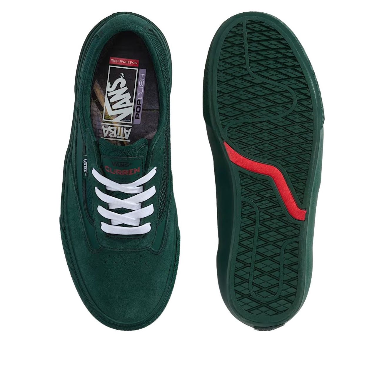 Shop Atiba Jefferson x Vans Curren 联名款 '翡翠绿' VN000D85EME