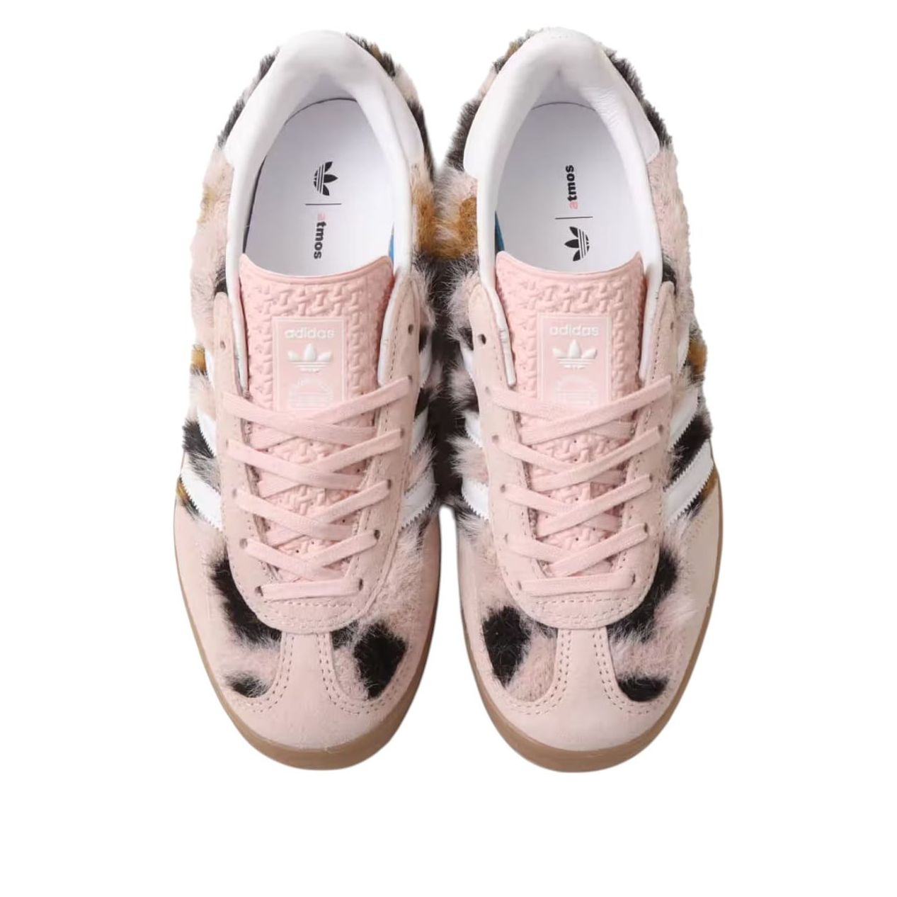 Shop atmos Pink x adidas Gazelle Indoor '三合一豹紋沙粉' JS4600