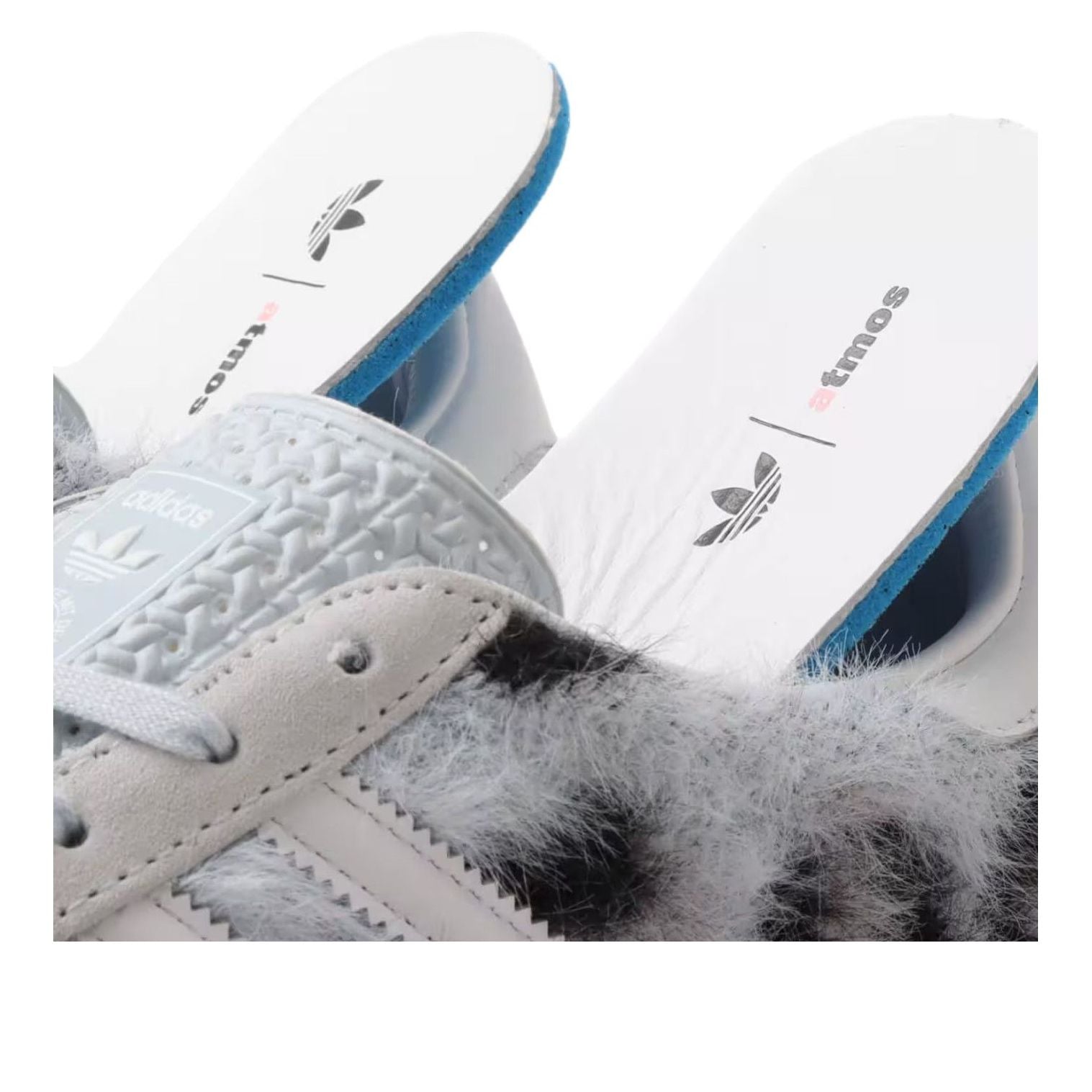 Sizing atmos Pink x adidas Gazelle Indoor "三位一体豹纹光晕蓝" JS4598