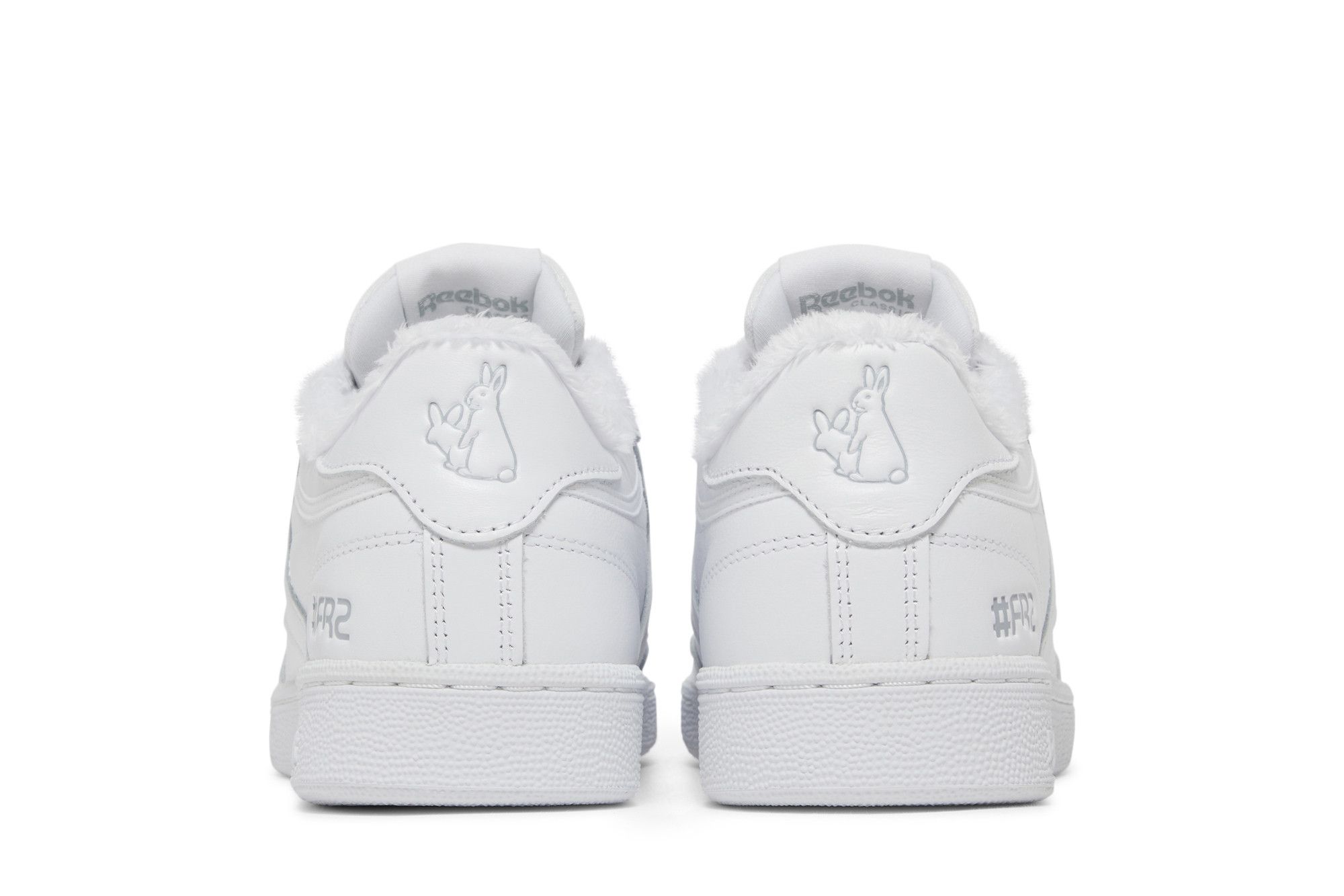 Sizing atmos x #FR2 x Reebok Club C 85 '白灰色' GZ4035