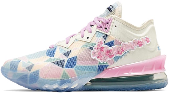 Nike Lebron 18 聯名款 詹姆斯 中筒 實戰籃球鞋 男女同款 櫻花粉 Buy Nike Lebron 18 聯名款 詹姆斯 中筒 實戰籃球鞋 男女同款 櫻花粉