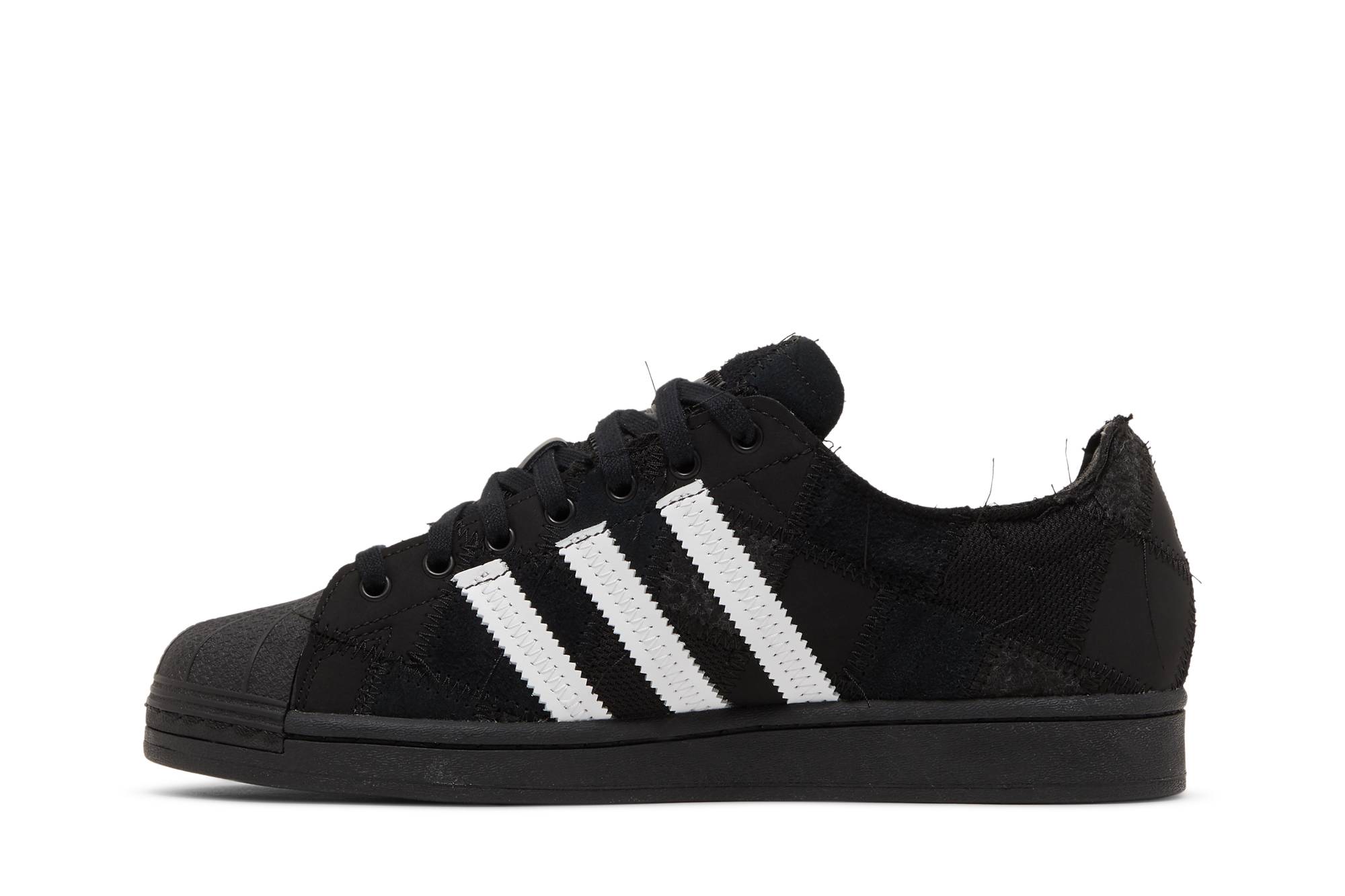 Lookbook atmos x RECOUTURE x adidas Superstar 'Patchwork - Hitam' GW3473