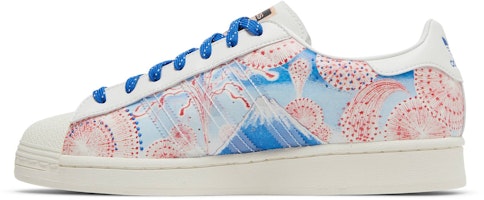 Atmos x Three Tides Tattoo x adidas Superstar 'Gunung Fuji' GX7791 Lookbook Atmos x Three Tides Tattoo x adidas Superstar 'Gunung Fuji' GX7791