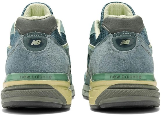 AURALEE x New Balance 990v4 Made in USA 'Trooper' U990AL4 Details for AURALEE x New Balance 990v4 Made in USA 'Trooper' U990AL4