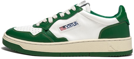 AUSTRY Medalist Low Leather Sneakers 'Green White Mountain' AULM-WB03/AULM-WB11 AUSTRY Medalist Low Leather Sneakers 'Green White Mountain' AULM-WB03/AULM-WB11