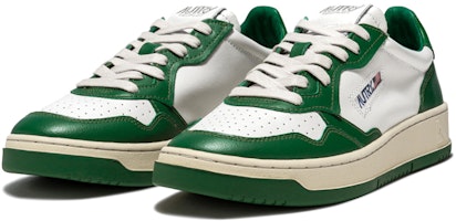 AUSTRY 메달리스트 로우 레더 스니커즈 '그린 화이트 마운틴' AULM-WB03/AULM-WB11 AULM-WB03-/-AULM-WB11 Order AUSTRY 메달리스트 로우 레더 스니커즈 '그린 화이트 마운틴' AULM-WB03/AULM-WB11 AULM-WB03-/-AULM-WB11