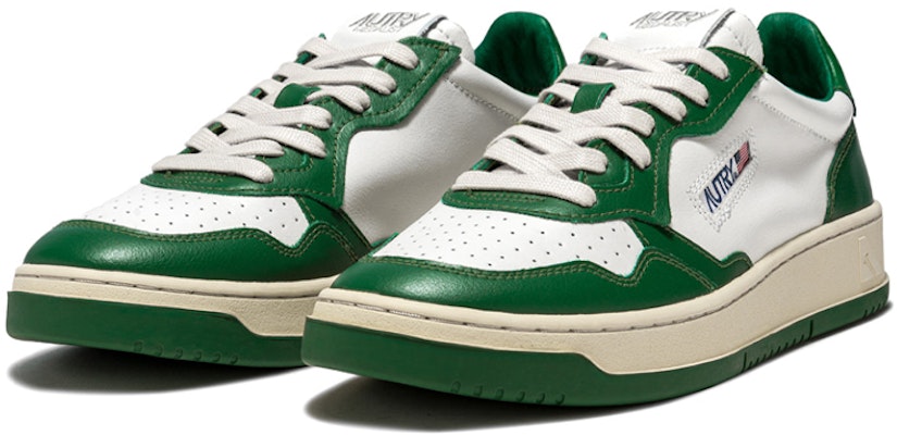 AUSTRY Medalist Low Leather Sneakers 'Green White Mountain' AULM-WB03/AULM-WB11 Order AUSTRY Medalist Low Leather Sneakers 'Green White Mountain' AULM-WB03/AULM-WB11
