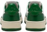 Shop AUSTRY Medalist Low Leather Sneakers 'Green White Mountain' AULM-WB03/AULM-WB11