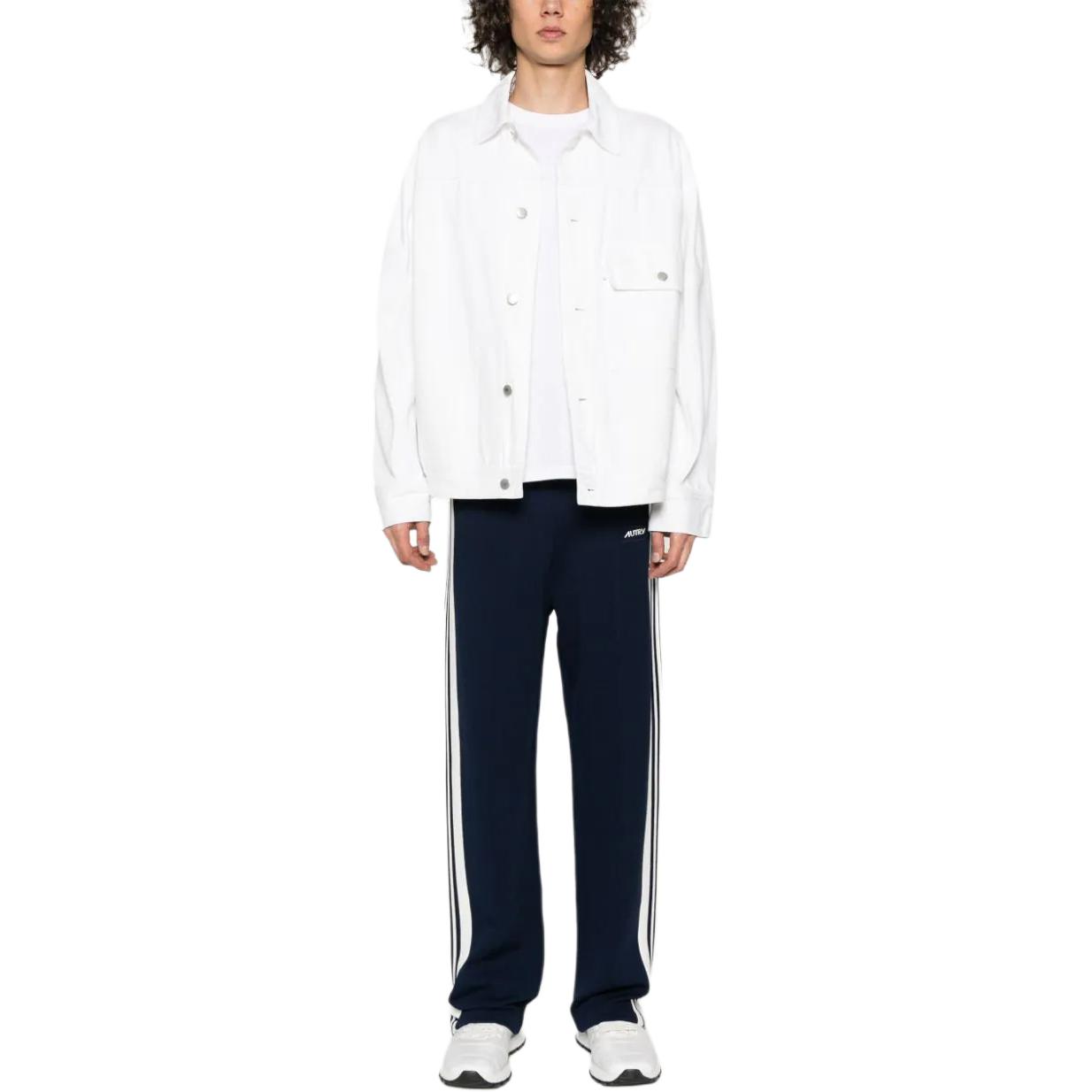 AUTRY  Straight-Leg Track Pants with Side Stripes Navy Blue. PAPM-529B 圖 3