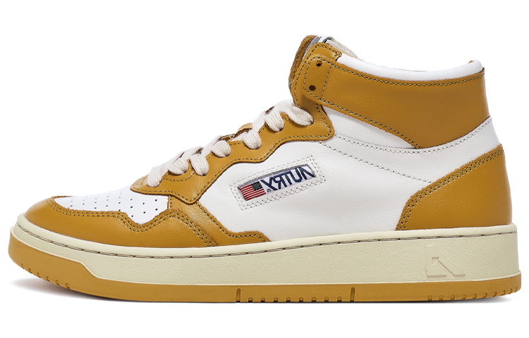 AUTRY Action Shoes 'White Yellow'